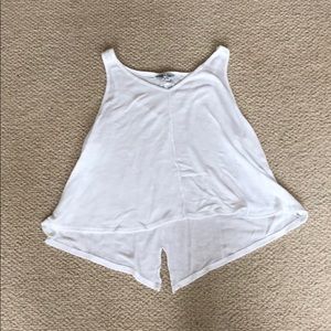 Cropped swing tank top